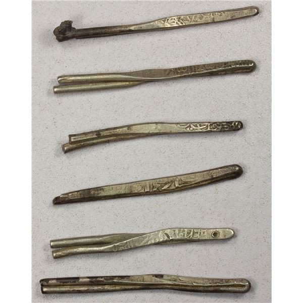 IRAN: SAFAVID & QALHATI: LOT of 6 silver larins