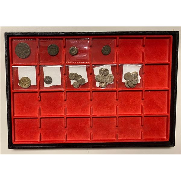 EARLY ISLAMIC: BUKHARA & KHIVA: LOT of 20 silver tengas & 4 copper fulus