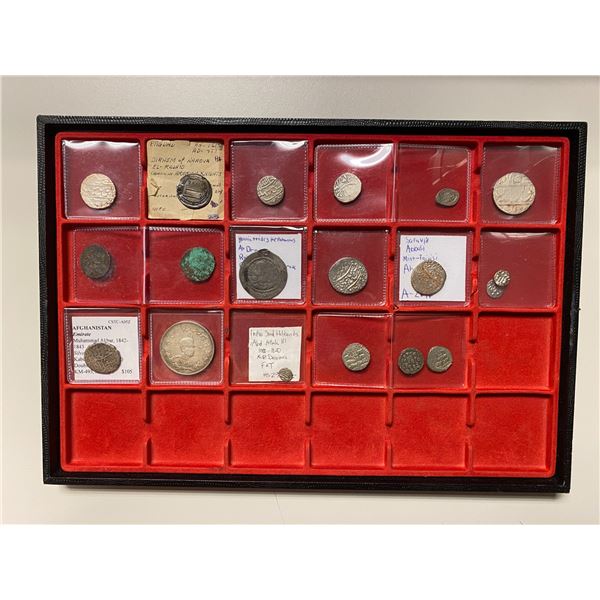 MEDIEVAL ISLAMIC: LOT of 17 silver and 1 copper coin