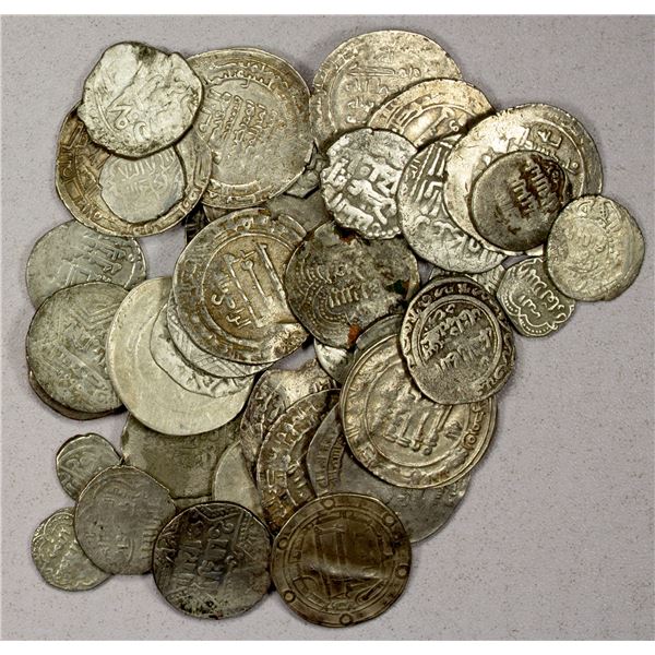 MEDIEVAL ISLAMIC: LOT of 43 silver and 1 copper coin