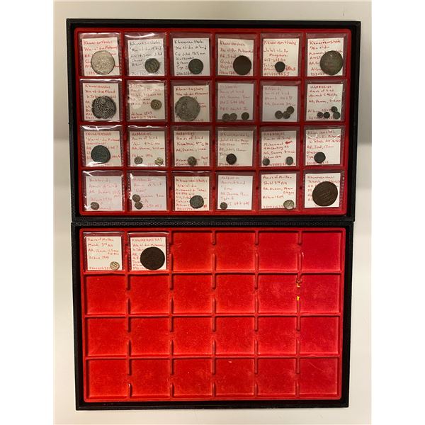 MEDIEVAL ISLAMIC: LOT of 14 copper and 22 silver coins