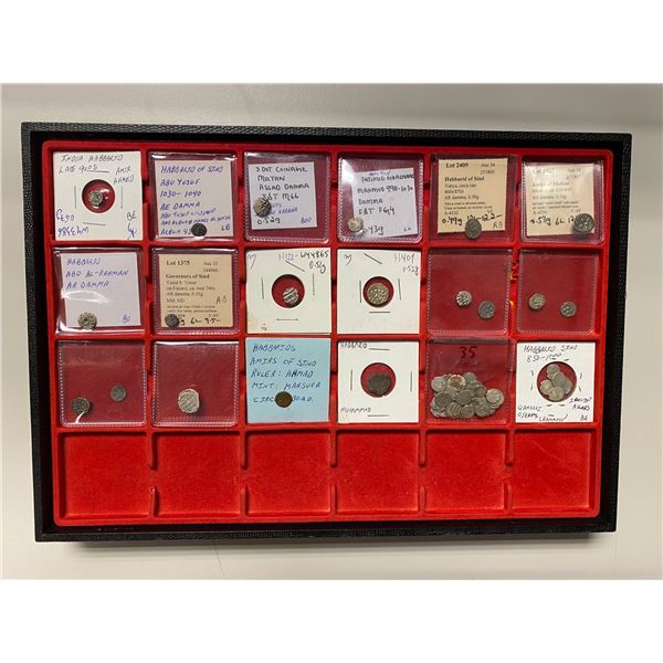 INDIA: HABBARIDS OF SIND: LOT of 59 coins