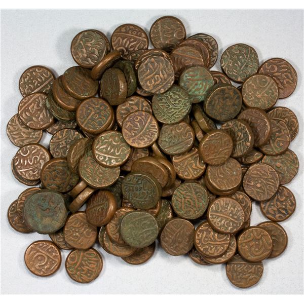 INDIA: JODHPUR: LOT of 116 hammered coppers