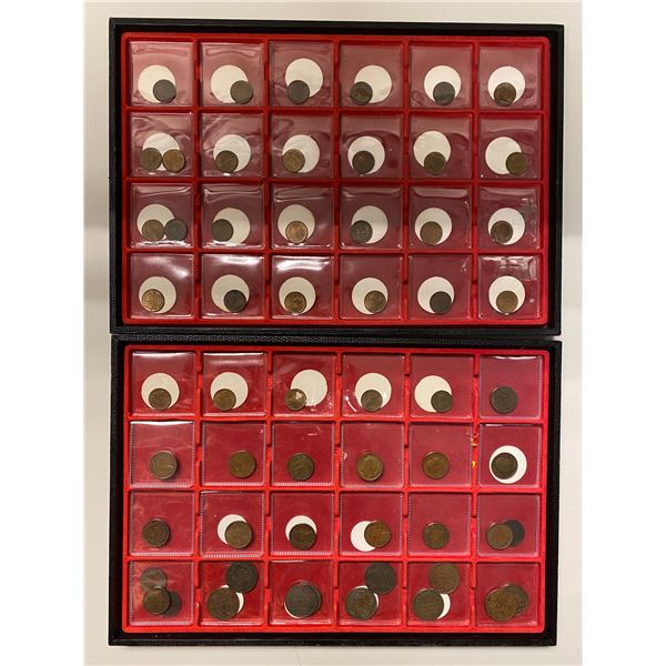 BRITISH INDIA: LOT of 90 coins
