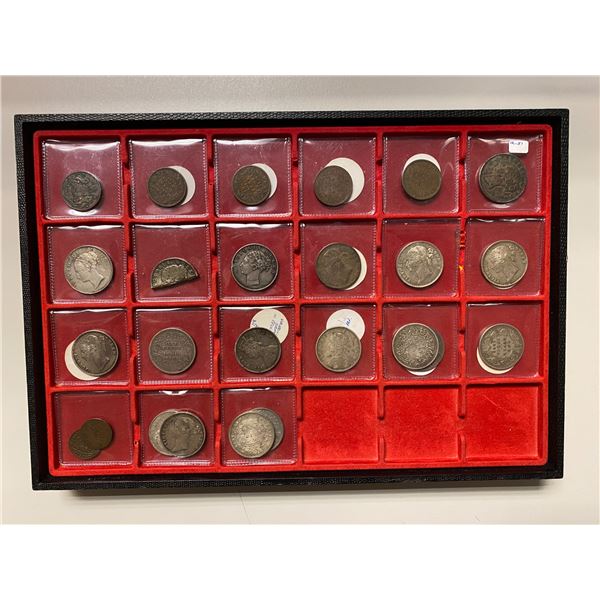 BRITISH INDIA AND RELATED: LOT of 26 coins and tokens