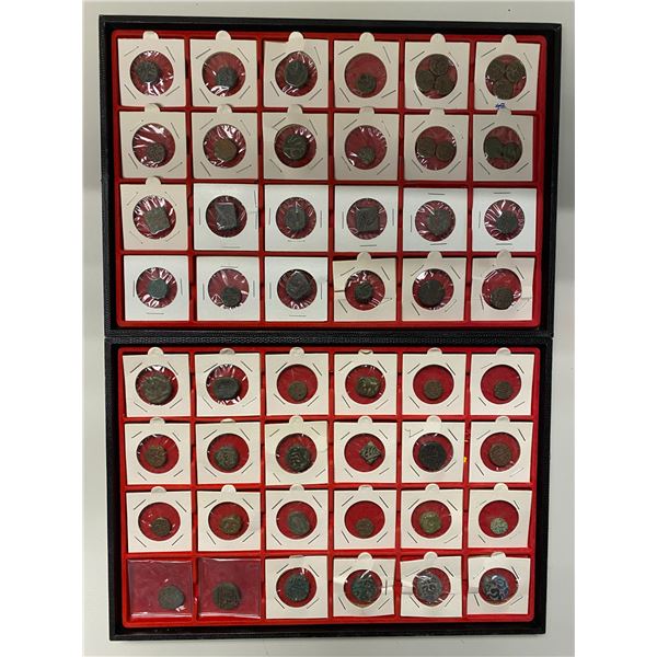 INDIA: LOT of 79 copper coins