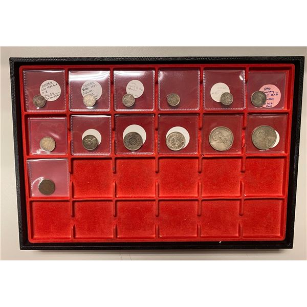INDIA & STATES: LOT of 13 coins