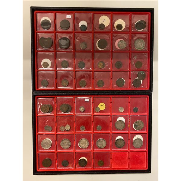 INDIA & RELATED: LOT of 55 coins
