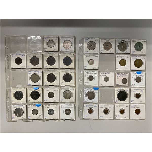 BRITISH COMMONWEALTH: LOT of 35 coins