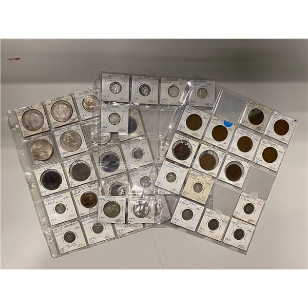 BRITISH COMMONWEALTH: LOT of 47 coins