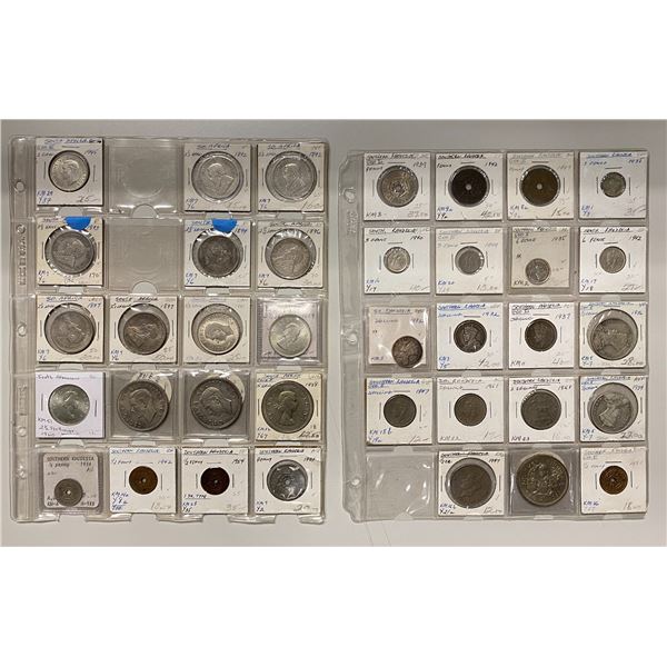 BRITISH COMMONWEALTH & RELATED: LOT of 37 coins