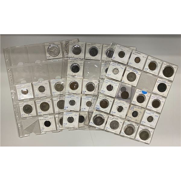 BRITISH COMMONWEALTH & RELATED: LOT of 49 coins