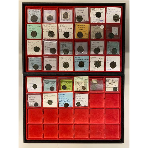CRUSADER KINGDOMS: Principality of Antioch, LOT of 34 coins