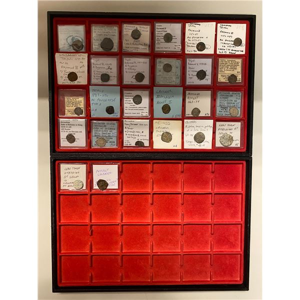 CRUSADER KINGDOMS: Various, LOT of 26 coins