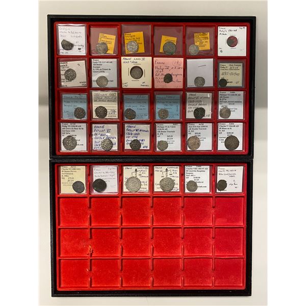 FRANCE: LOT of 30 hammered coins