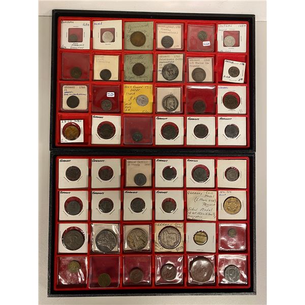 GERMANY: LOT of 51 coins, tokens, and medals