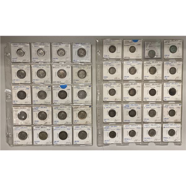 GREAT BRITAIN: LOT of 40 coins