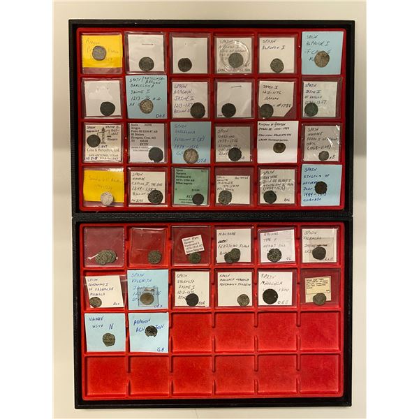 SPAIN: Aragon: LOT of 39 coins