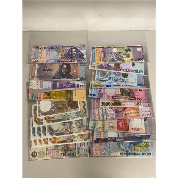 AFRICA: LOT of 69 notes