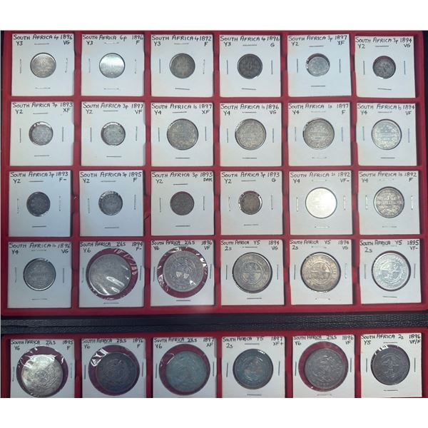 SOUTH AFRICA: LOT of 30 coins