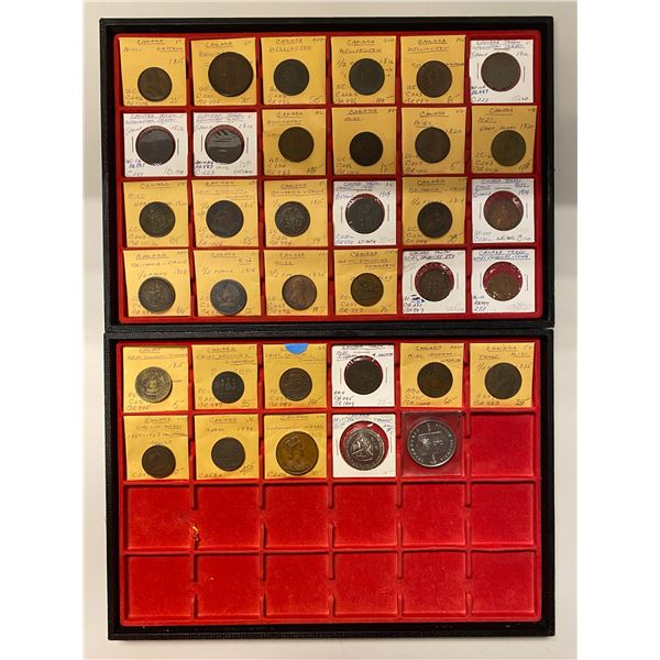 CANADA: LOT of 35 tokens and medals