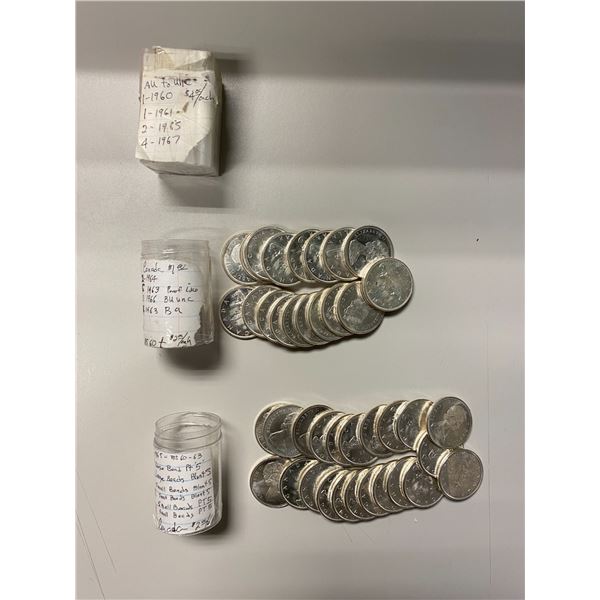 CANADA: LOT of 50 silver dollars