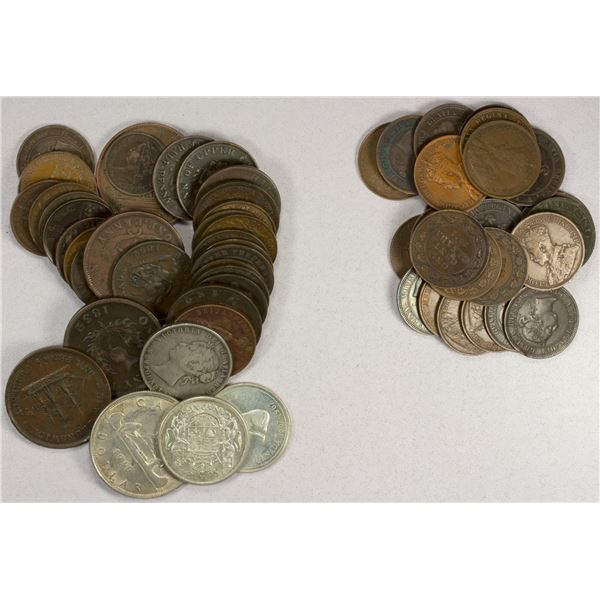 CANADA: LOT of 51 coins