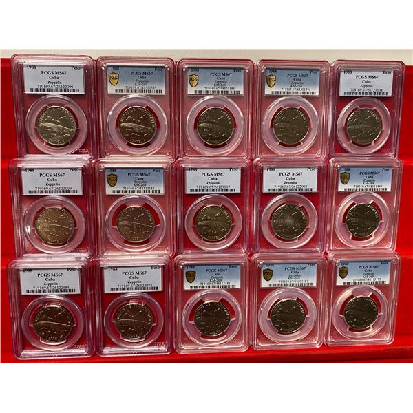 CUBA: LOT of 15 coins