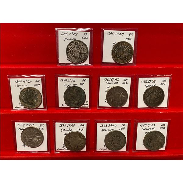 MEXICO: Republic, LOT of 10 coins