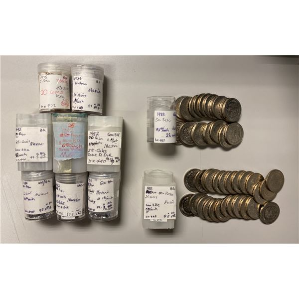 MEXICO: LOT of 228 coins