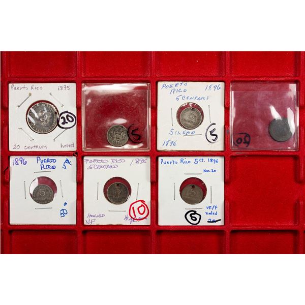 PUERTO RICO: LOT of 7 coins