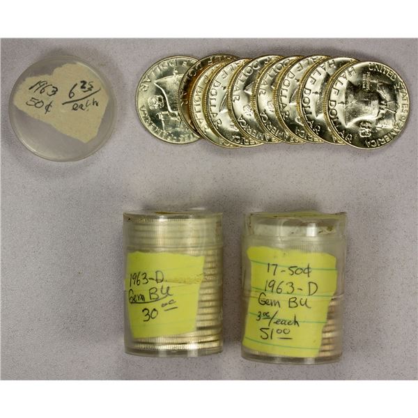 UNITED STATES: LOT of 46 silver coins