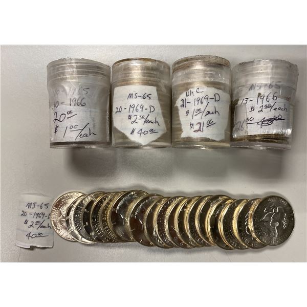 UNITED STATES: LOT of 94 silver coins