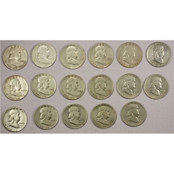 UNITED STATES: LOT of 17 silver coins