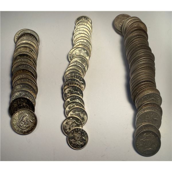 AUSTRALIA: LOT of 95 coins