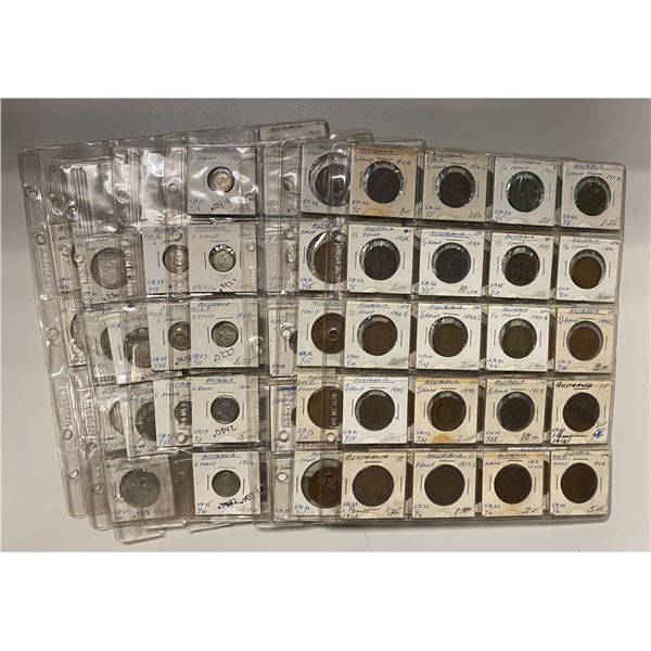 AUSTRALIA: LOT of 129 coins