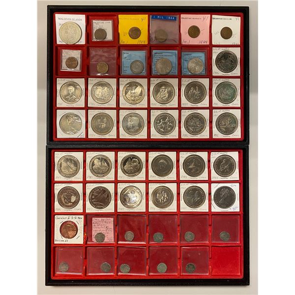 ASIA AND EUROPE: LOT of 47 coins