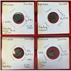 Image 1 : INDONESIA: BATUBARA: LOT of 4 tin coins