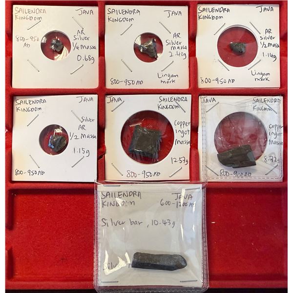 INDONESIA: JAVA: LOT of 7 pre-Islamic ingots