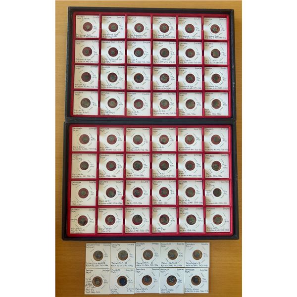 INDONESIA: SAMUDRA-PASAI: LOT of 58 tin pitis