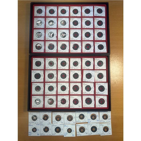 INDONESIA: SIAK: LOT of 62 coins
