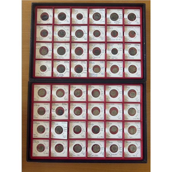 MALAYSIA: Malay States, LOT of 102 coins