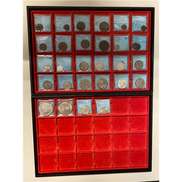 MOROCCO: LOT of 28 coins