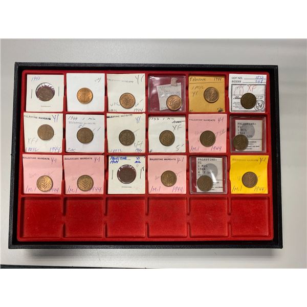 PALESTINE: LOT of 72 coins