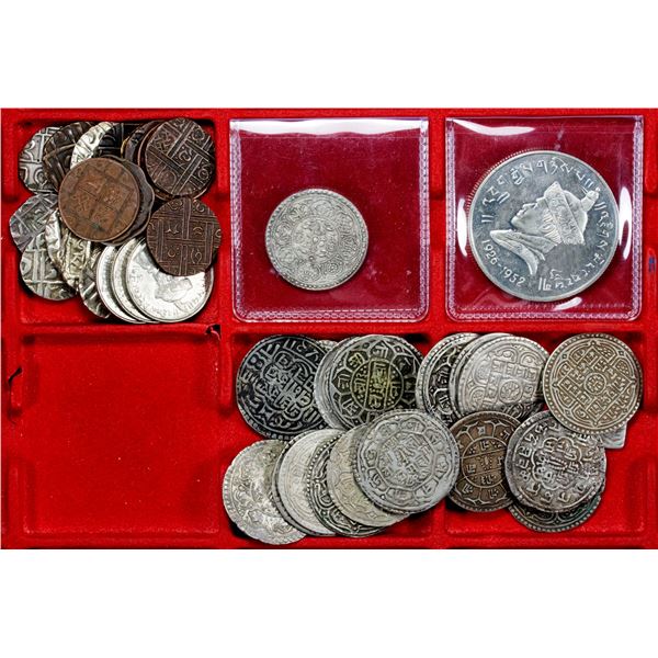 SOUTH ASIA: LOT of 43 coins