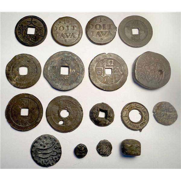 SOUTHEAST ASIA: LOT of 17 coins