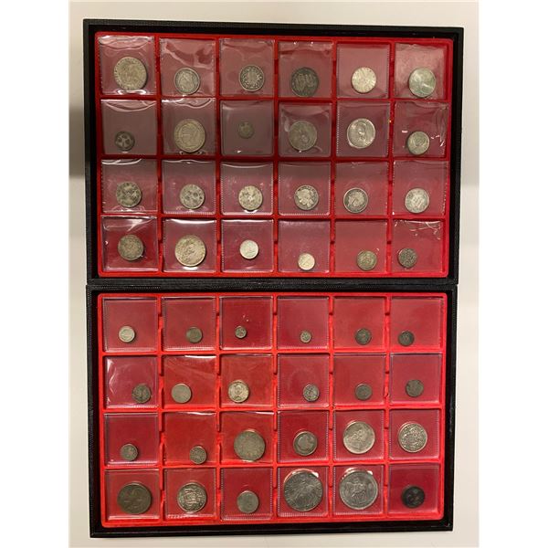 WORLDWIDE: LOT of 90 coins