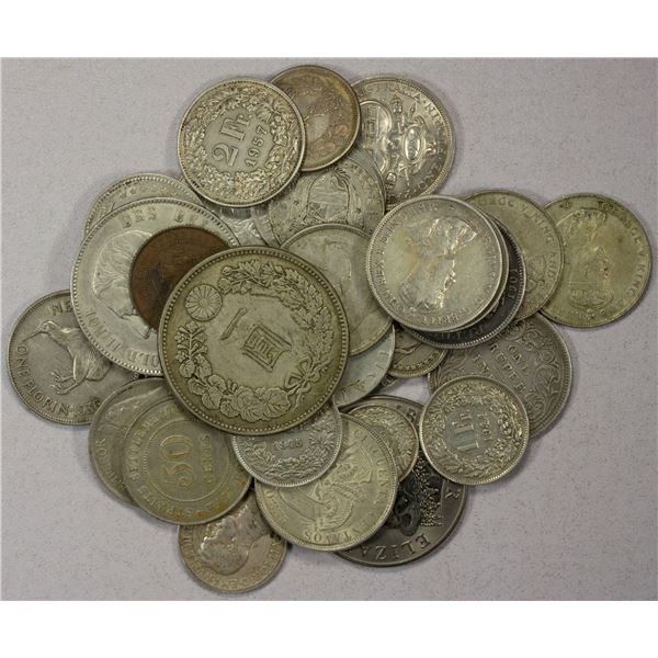 WORLDWIDE: LOT of 34 coins