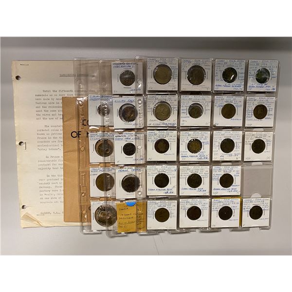 WORLDWIDE: LOT of 51 tokens and related items