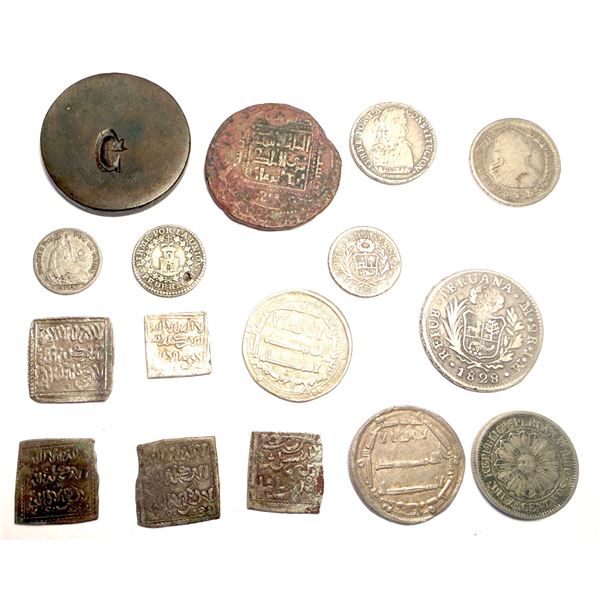 WORLDWIDE: LOT of 16 coins